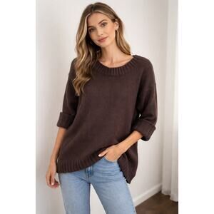 Vintage Free People Brown Knit Sweater – Size M